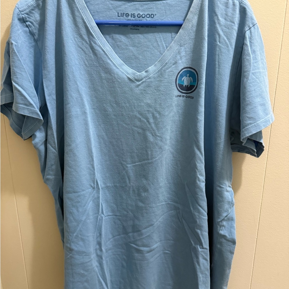 Life Is Good Gray Crusher Tee XXL